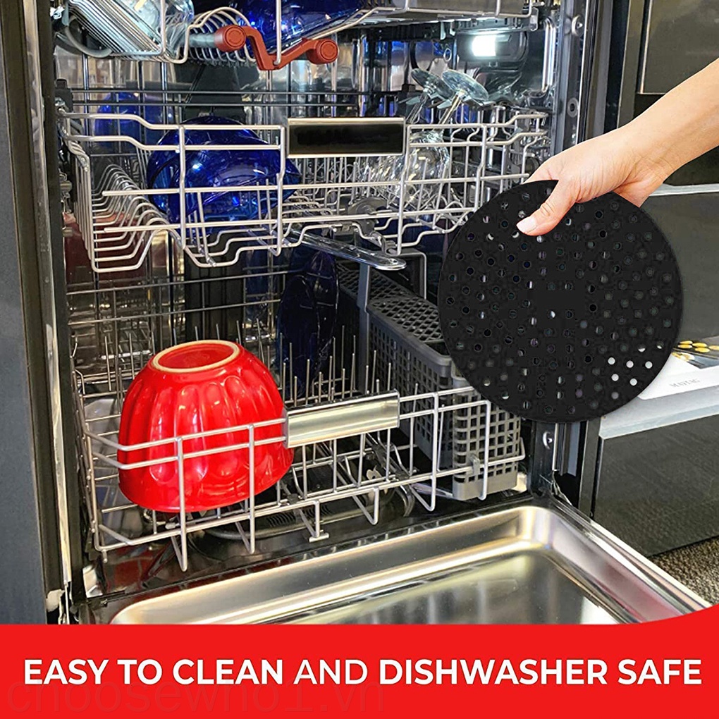 2 Miếng lót silicon tròn chống dính cho nồi chiên không dầu