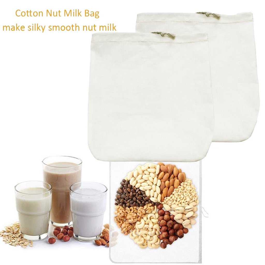 Tấm Vải Cotton / Linen Tự Nhiên Lọc Cà Phê Sữa Phô Mai Đa Năng Có Thể Tái Sử Dụng