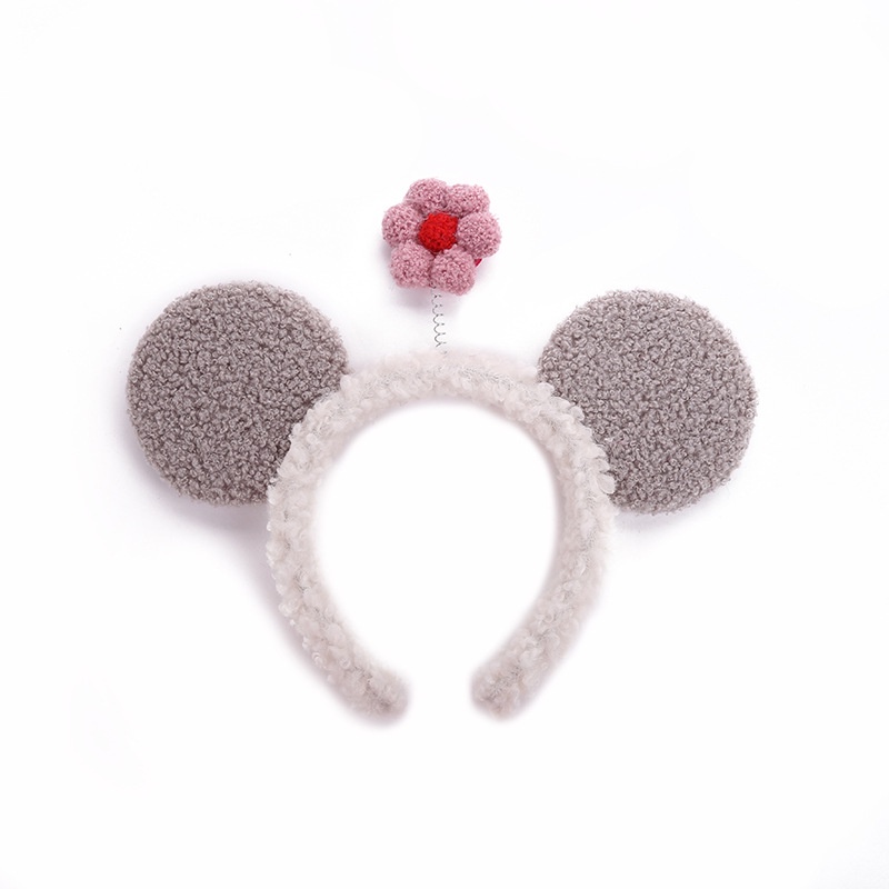 Băng Đô Cài Tóc Chống Trượt Thiết Kế Tai To Dễ Thương