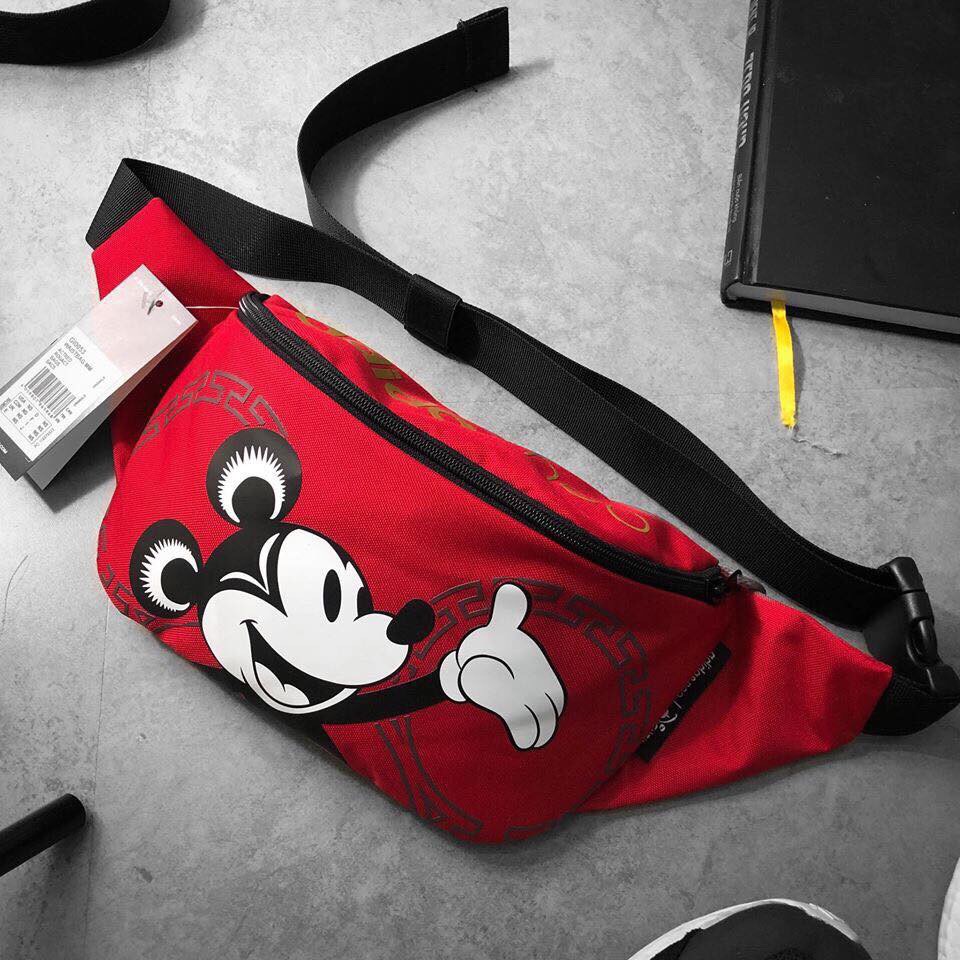 Túi Đeo Chéo Adidas Neo Mickey Mouse Unisex Waist Bag| 4 MÀU | HÀNG CÓ SẴN| ảnh Thật 100%