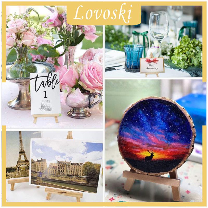 Bộ 10 Giá Đỡ Ba Chân Mini Bằng Gỗ Dùng Trưng Bày Tranh Vẽ Để Bàn