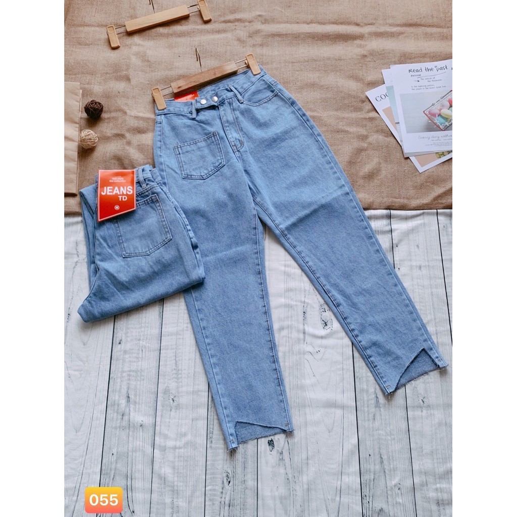 quần jean nữ 2 nút xinh xắn ảnh thâtj