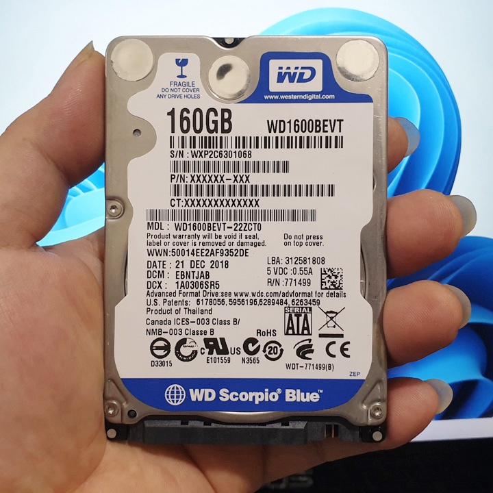 Ổ cứng HDD SATA laptop 160GB 250GB 320GB 500GB