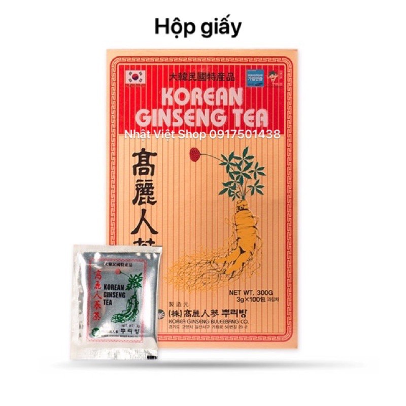 Trà Sâm hoà tan Korea Ginseng Tea (Date: 2023)