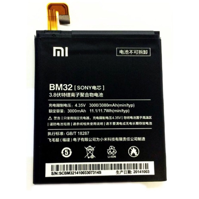 Pin xiaomi mi4 ( BM32)- Hàng zin chính hãng