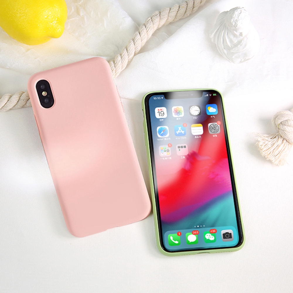 Ốp Điện Thoại Silicone Màu Kẹo Chống Sốc Cho Apple iPhone 7 8 6 6S Plus