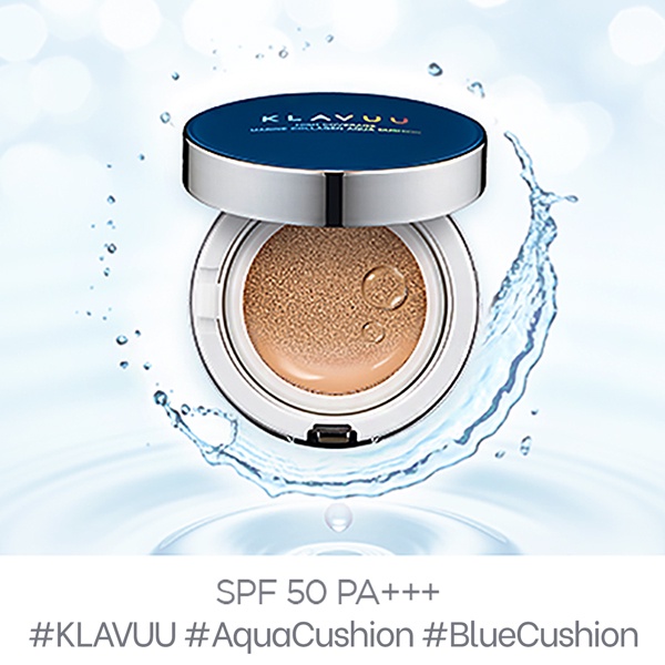 Phấn Nước KLAVUU Blue Pearlsation High Coverage Marine Collagen Aqua Cushion Spf50 PA+++ | BigBuy360 - bigbuy360.vn