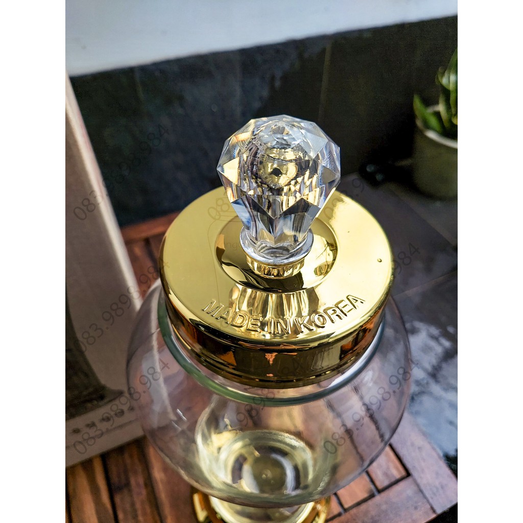 Bình thủy tinh Ngâm rượu 3,5L HÀN QUỐC YongCheon Bầu (Nắp có núm) No90. Hàng cao cấp - Phóng to sâm - Bảo vệ sức khỏe. | BigBuy360 - bigbuy360.vn