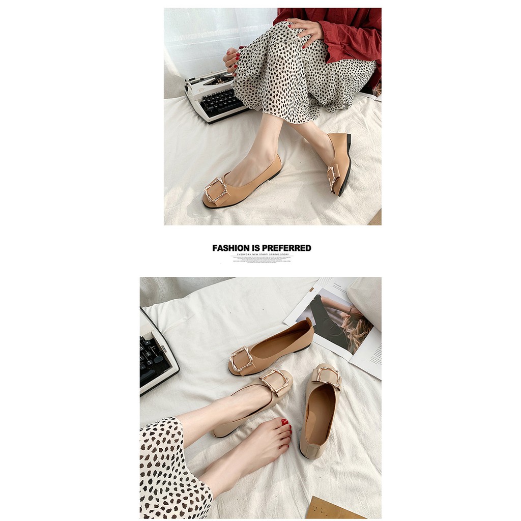 Giày Búp Bê Mũi Vuông Thời Trang Xuân Hè 2021 Cho Nữ | BigBuy360 - bigbuy360.vn