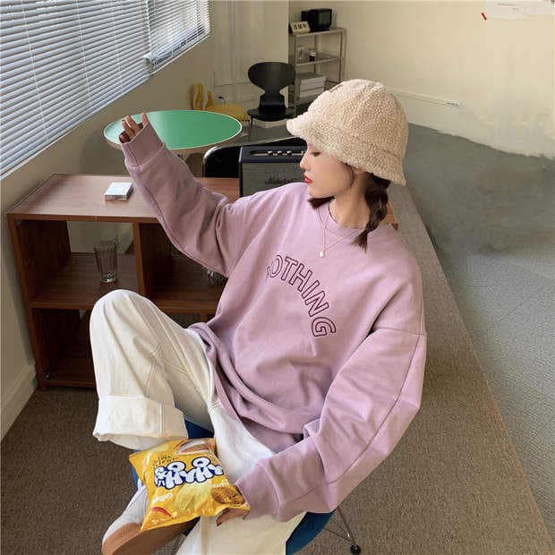 Áo Sweater nỉ chữ NOTHING