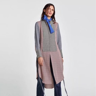 Sơ mi kẻ zara xuất và soc đen
