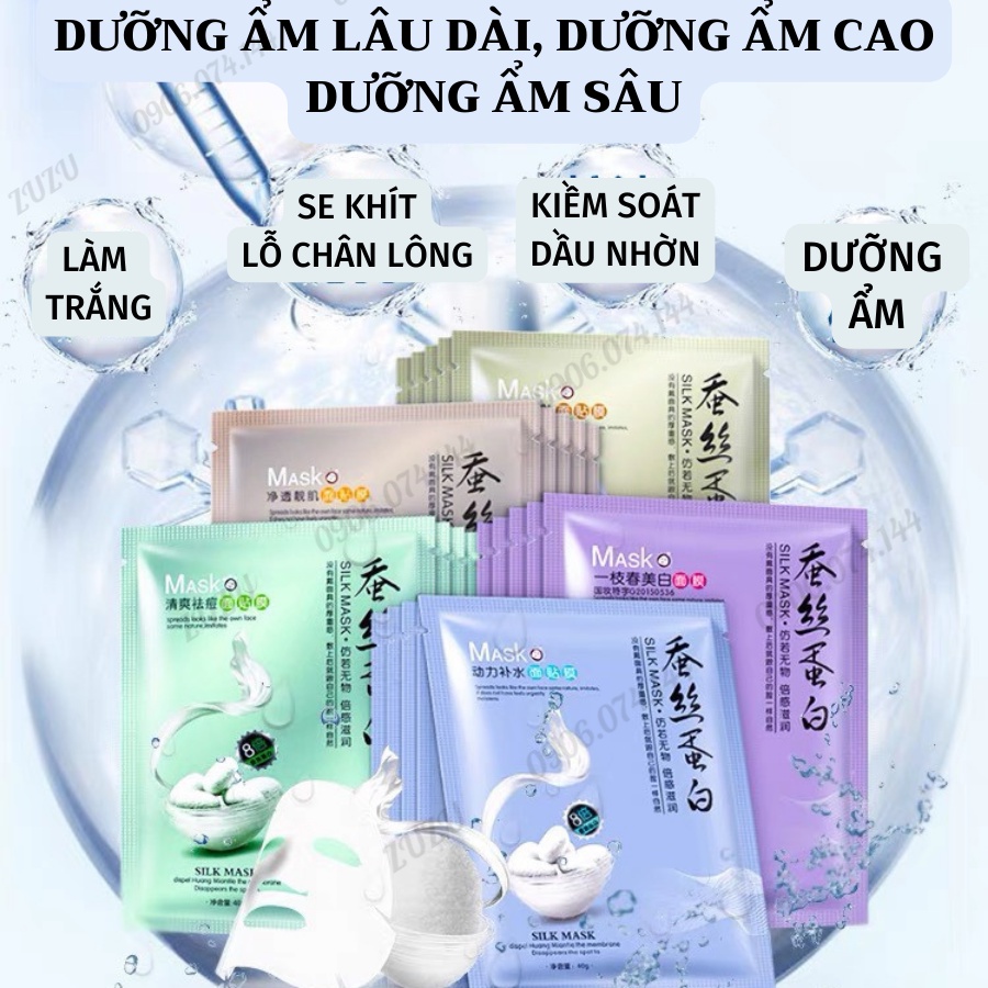 N14 Mặt nạ dưỡng trắng da cấp ẩm thải độc da làm tươi mới mịn da mask nội địa