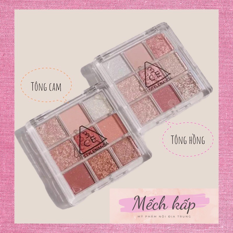 phấn mắt 3ce 9 ô styleanda