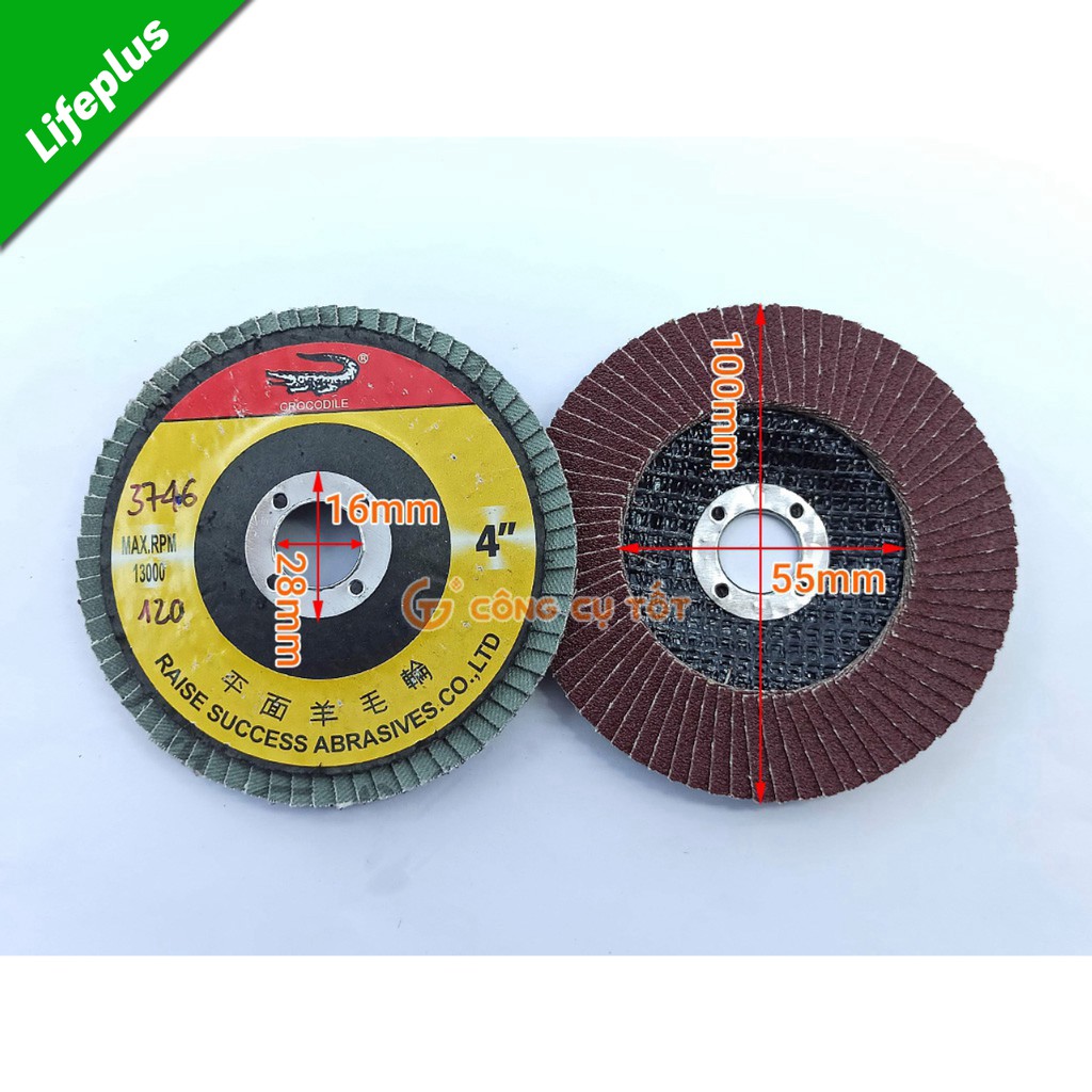 Đĩa ráp xếp Φ100mm độ nhám tùy chọn