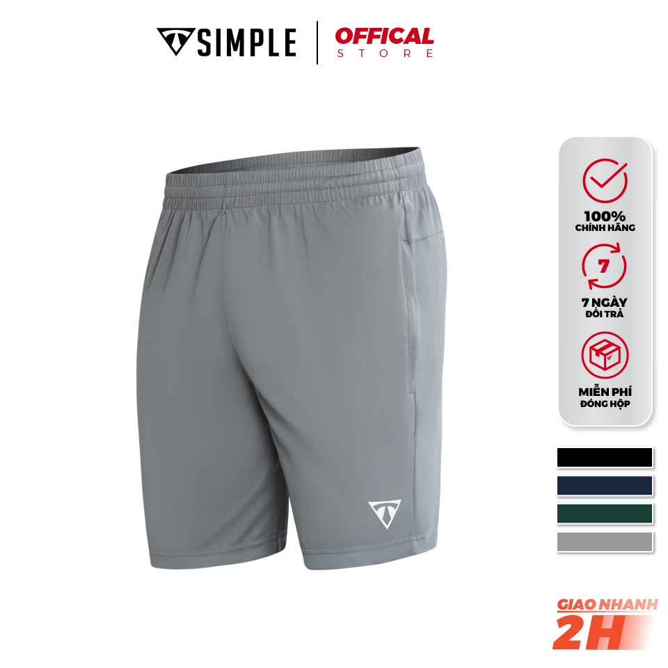 Quần Thể Thao Nam TSIMPLE tập gym vải thun lạnh thoáng mát, co giãn, chuẩn form màu Xám - HÀNG MỚI VỀ
