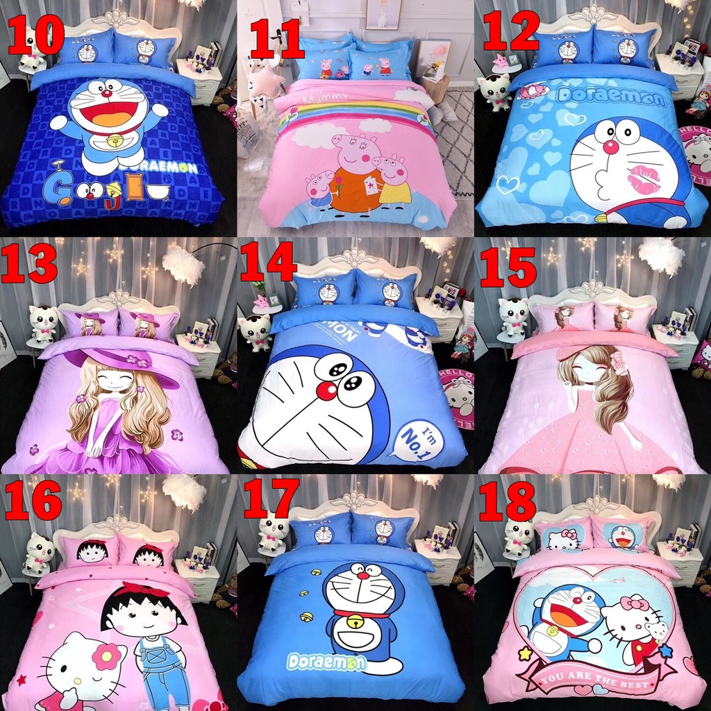 [GIÁ HỦY DIỆT] 40 mẫu vỏ chăn ga gối cotton 3D hoạt hình mới nhất (chat chọn mẫu) | BigBuy360 - bigbuy360.vn