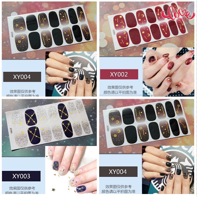 [Hàng mới về] Miếng Dán Móng Tay 3d Chống Nước Thân Thiện Với Môi Trường