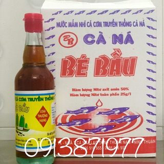 Thùng nước mắm Bé Bầu, loại thượng hạng, chai đế tròn 500ml