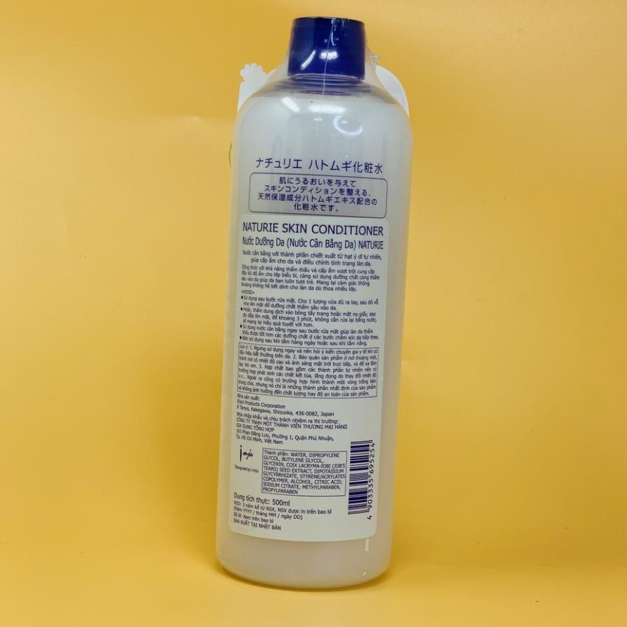 Toner Naturie ý dĩ 500ml lotion nước cân bằng da Naturie cấp ẩm dưỡng trắng - KONNICHIWA | BigBuy360 - bigbuy360.vn