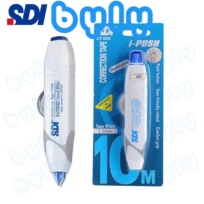 Bút xóa kéo bấm I-Push SDI - CT-305 - CT-305R thay ruột đơn giản, sản phẩm chất lượng cao