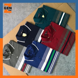 Áo thun nam có cổ sọc ngang, bo viền tay cao cấp - LZ FASHION - PS054