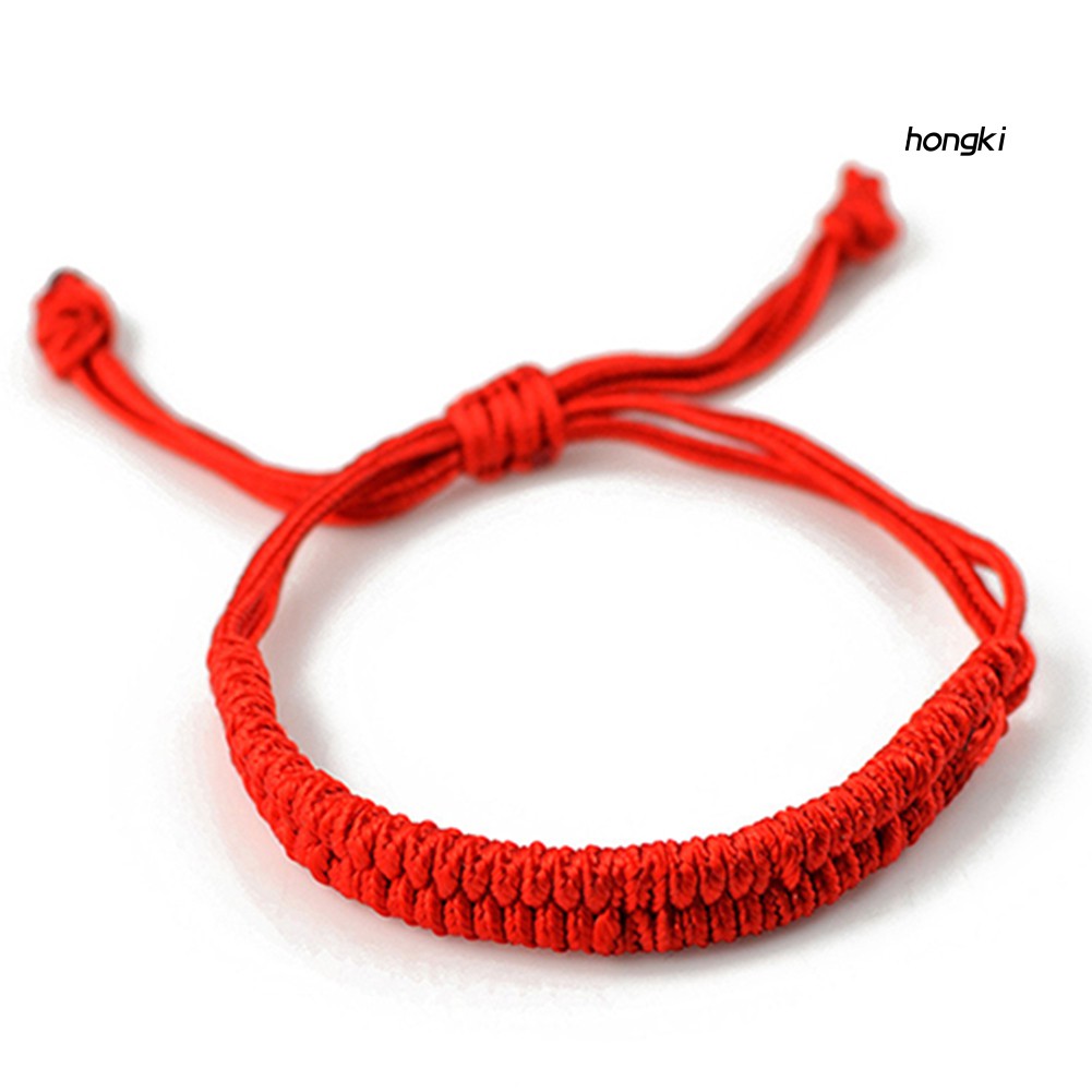 HANDMADE Vòng Tay Bện Dây Đỏ Thời Trang Cho Nam Nữ