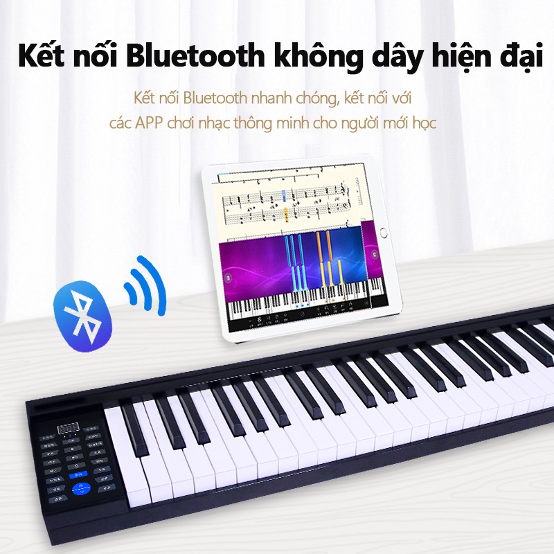 MUS02 Đàn organ điện tử 88 phím kết nối bluetooth đàn piano MIDI organ tập luyện