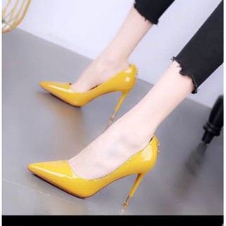 Giầy cao gót 10p, chất da bóng