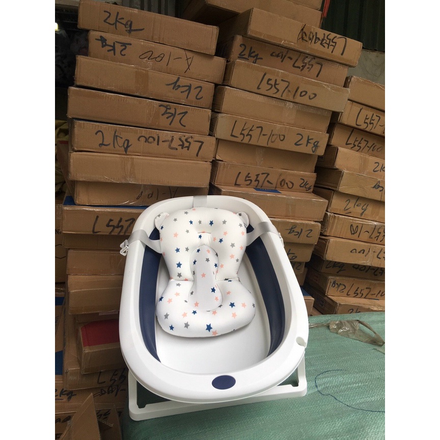 Chậu tắm gấp gọn cao cấp cho bé 0-7 tuổi (Size To)