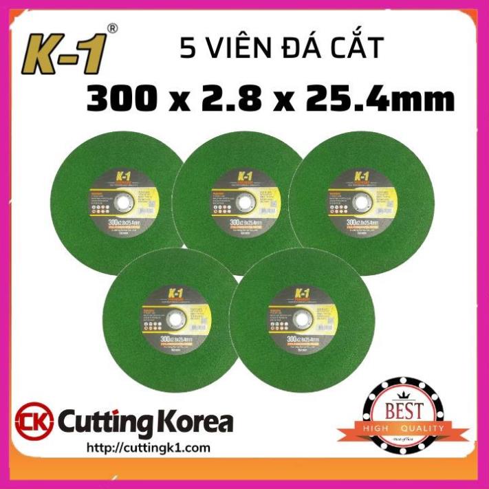 5 viên ĐÁ CẮT SẮT 300 | Đá cắt K1 xanh 300 | Đá cắt sắt phi 300