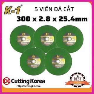 5 viên đá cắt sắt 300 | đá cắt k1 xanh 300 | đá cắt sắt phi 300