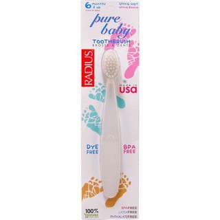 Bàn chải đánh răng cho bé từ 6m - Radius Pure baby