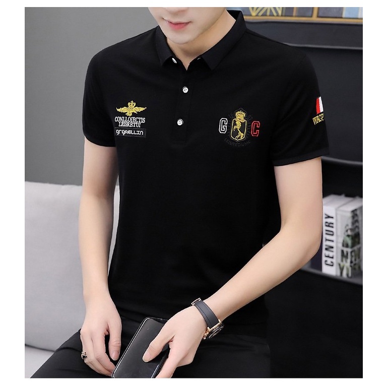 Áo thun polo CONLLERT tay ngắn form rộng unisex nam nữ Ulzzang (Ảnh thật/Có sẵn)