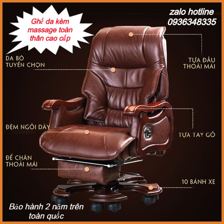 Ghế Chủ Tịch , Giám Đốc ,Ghế Làm Việc Văn Phòng Kèm Massage Toàn Thân