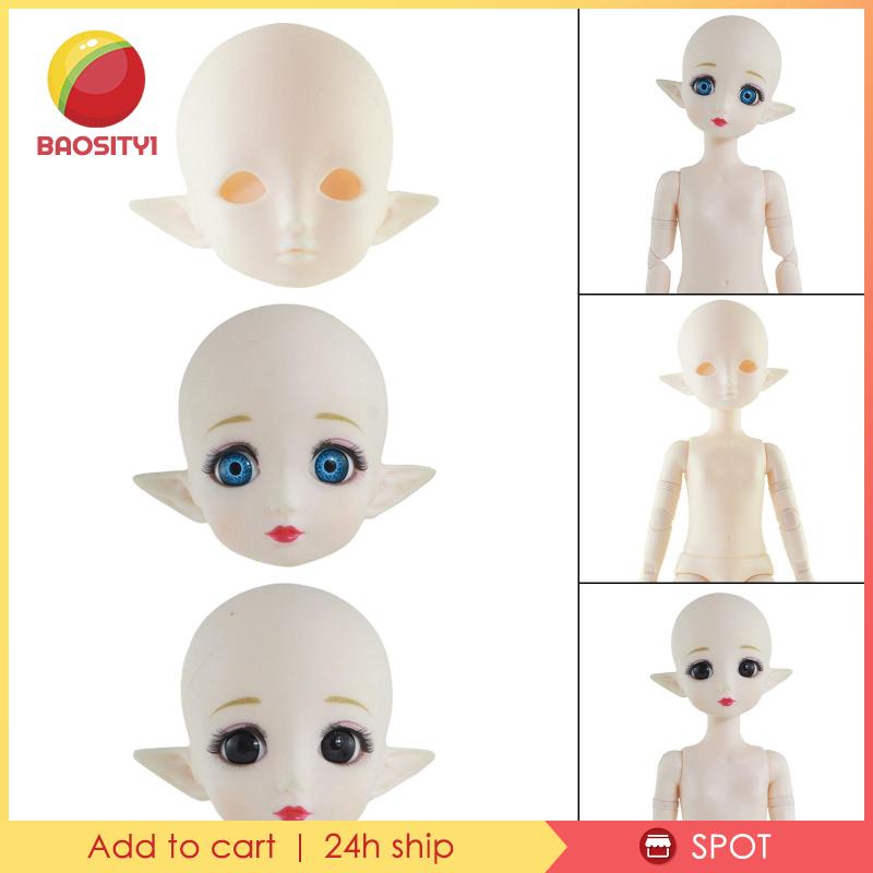 Đầu Búp Bê BJD 1 / 6 Có Thể Di Chuyển Được