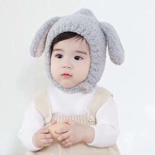 Mũ tai thỏ lông mềm cho bé