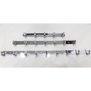 Móc treo quần áo gắn tường inox 304 Thanh Long đơn 5 móc, 7 móc, 9 móc
