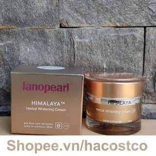 Kem Lanopearl Himalaya Herbal Whitening Cream 50ml Hỗ Trợ Giảm Nám của Úc