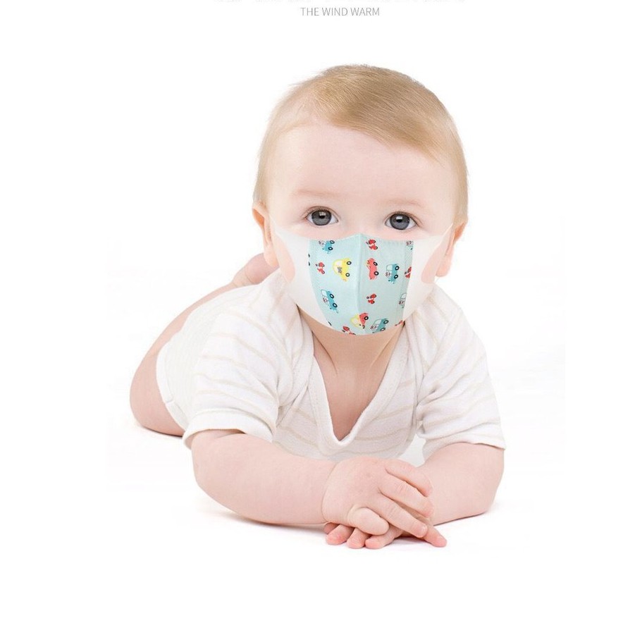 Khẩu trang 3D 4 lớp cho bé sơ sinh đến 12 tuổi 3D, kháng khuẩn chống nước set 5 chiếc SAKIDO | BigBuy360 - bigbuy360.vn
