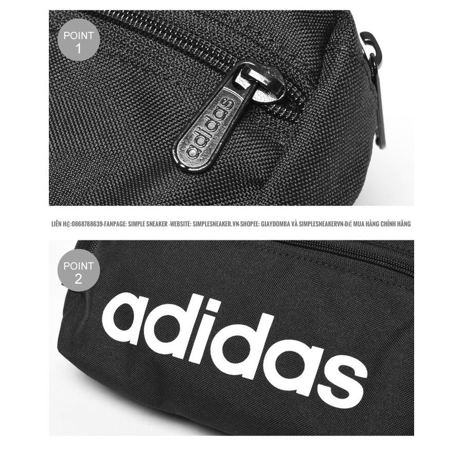 Túi Chéo Nam FREESHIP Adidas Linear Core Waist Bag Chính Hãng Chuẩn Auth