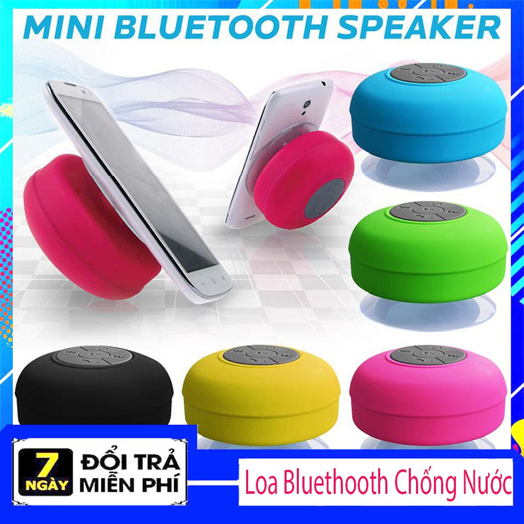 Loa Bluethooth Không Dây Chống Nước Nhỏ Gọn Tiện Dụng Thông Minh Nghe Nhạc Hay Âm Thanh Chất Lượng Hỗ Trợ Cắm thẻ và usb