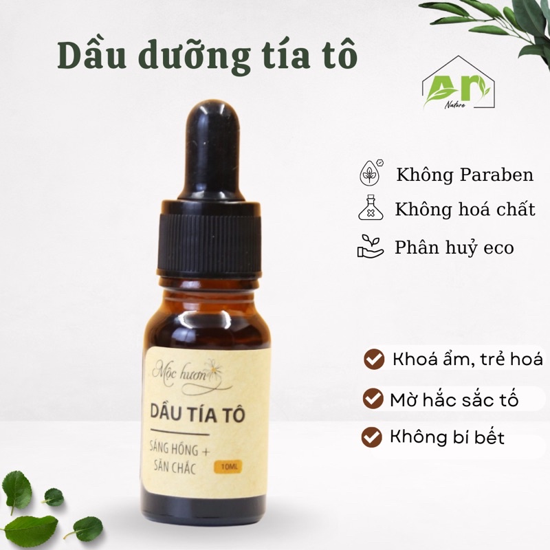 Dầu dưỡng khoá ẩm làm sáng săn chắc da Tía Tô