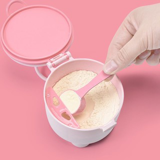 Hộp đựng sữa bột, thức ăn đa năng có quai cầm tiện lợi cho mẹ và bé