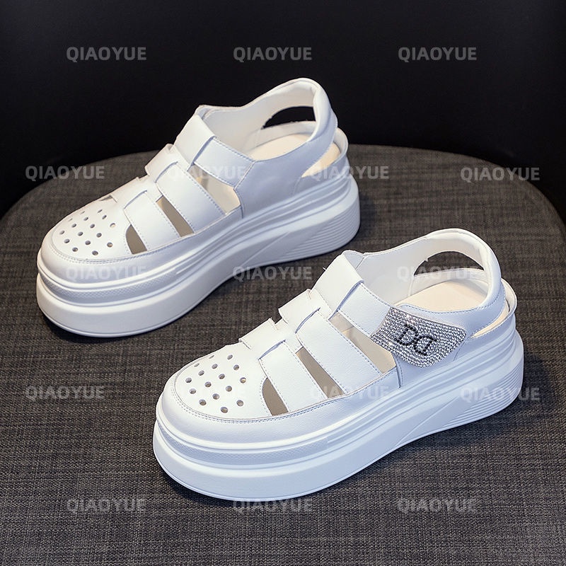 Giày Sandal Đế Xuồng Dày Thời Trang Mùa Hè