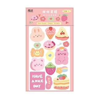 Set 2 miếng dán trang trí dễ thương