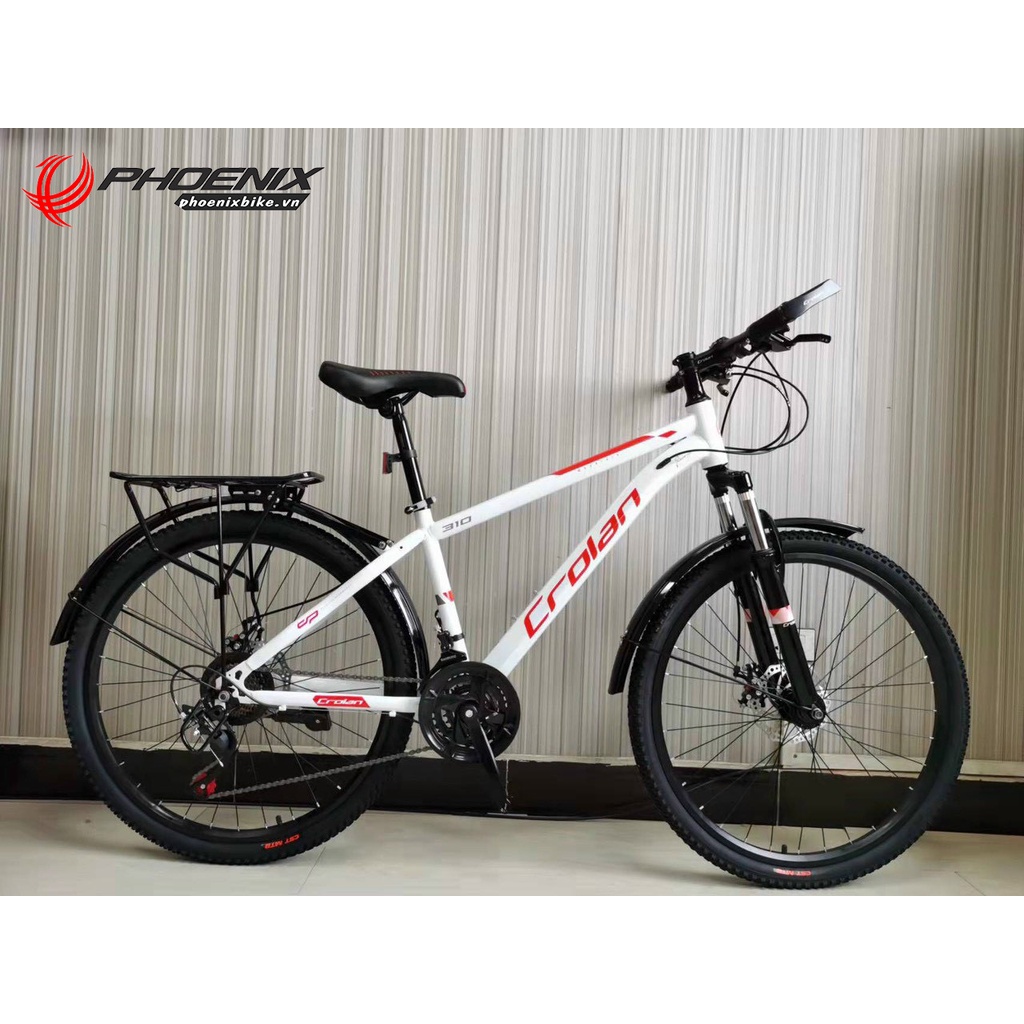 Xe đạp địa hình 24/26 inch Crolan có baga giá rẻ 2022