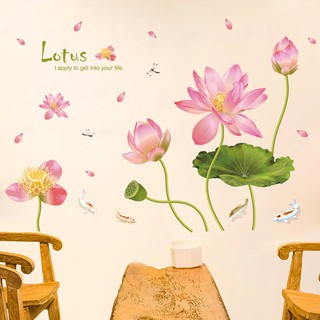 Decal dán tường HOA SEN MỚI( 140*96cm)
