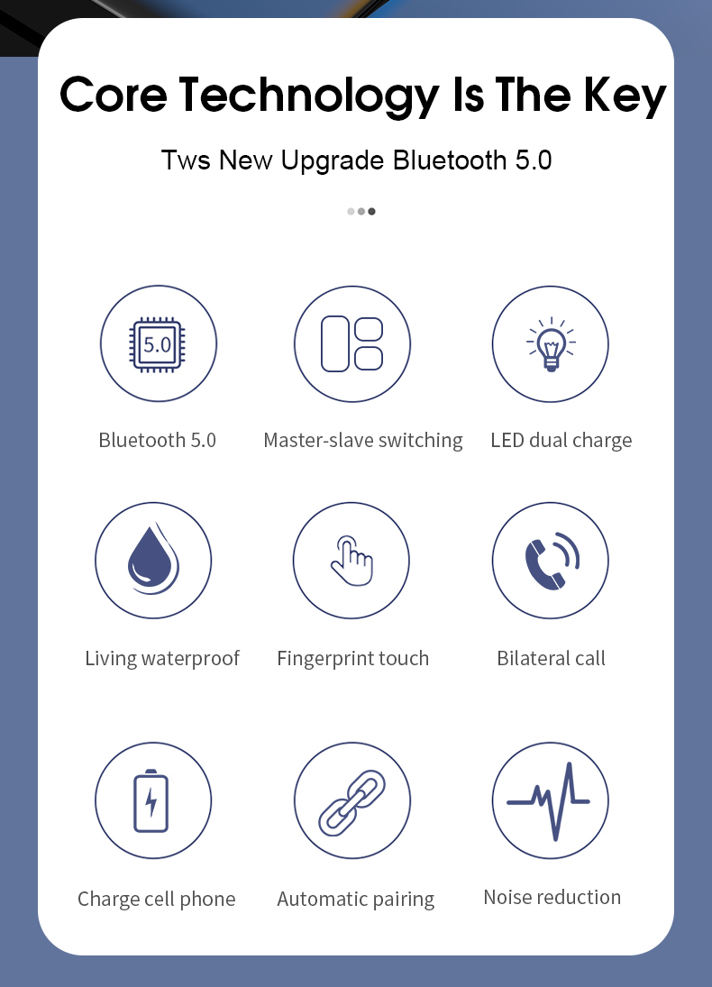 Tai Nghe Bluetooth S11 Chống Ồn Kèm Hộp Sạc
