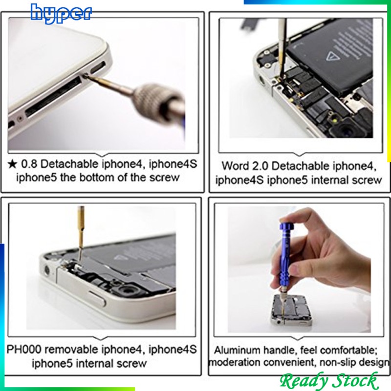 Tua Vít Nam Châm Bằng Hợp Kim Thép 5 Trong 1 Dùng Sửa Chữa Điện Thoại Di Động