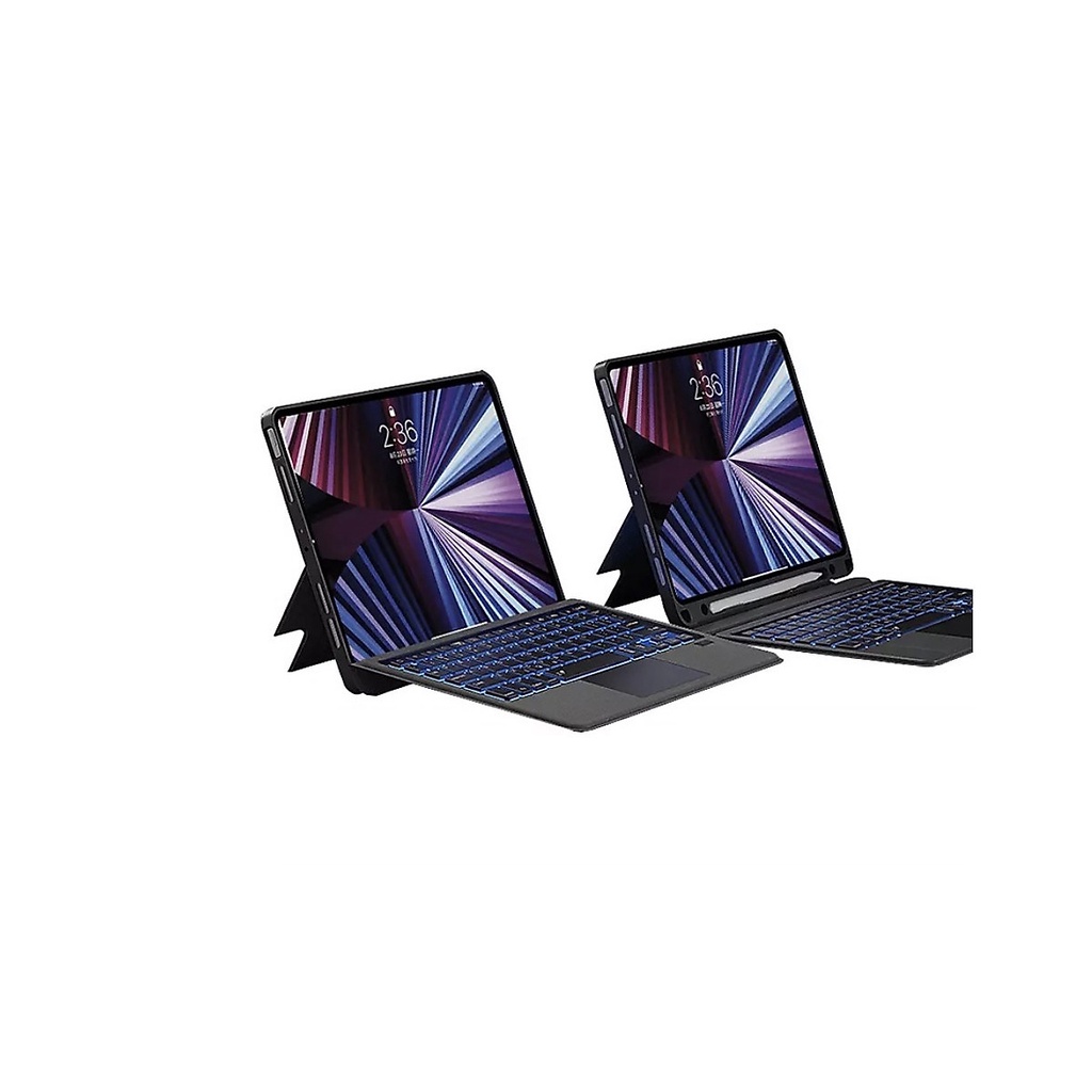 BaoDa Bàn Phím Dành Cho iPad Gen 9 Bluetooth Có Đèn Led Phím, Trackpad Mượt, Có Thể Tháo Rời Bàn Phím WIWU Mag Touch